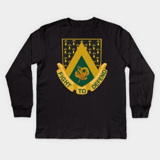 240th Cavalry Regiment DUI wo Txt X 300 Kids Long Sleeve T-Shirt